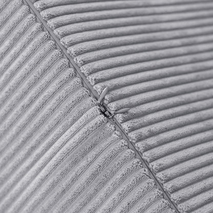 Canapé Foldie avec accoudoirs - Velours côtelé gris premium - PLUSH NEST