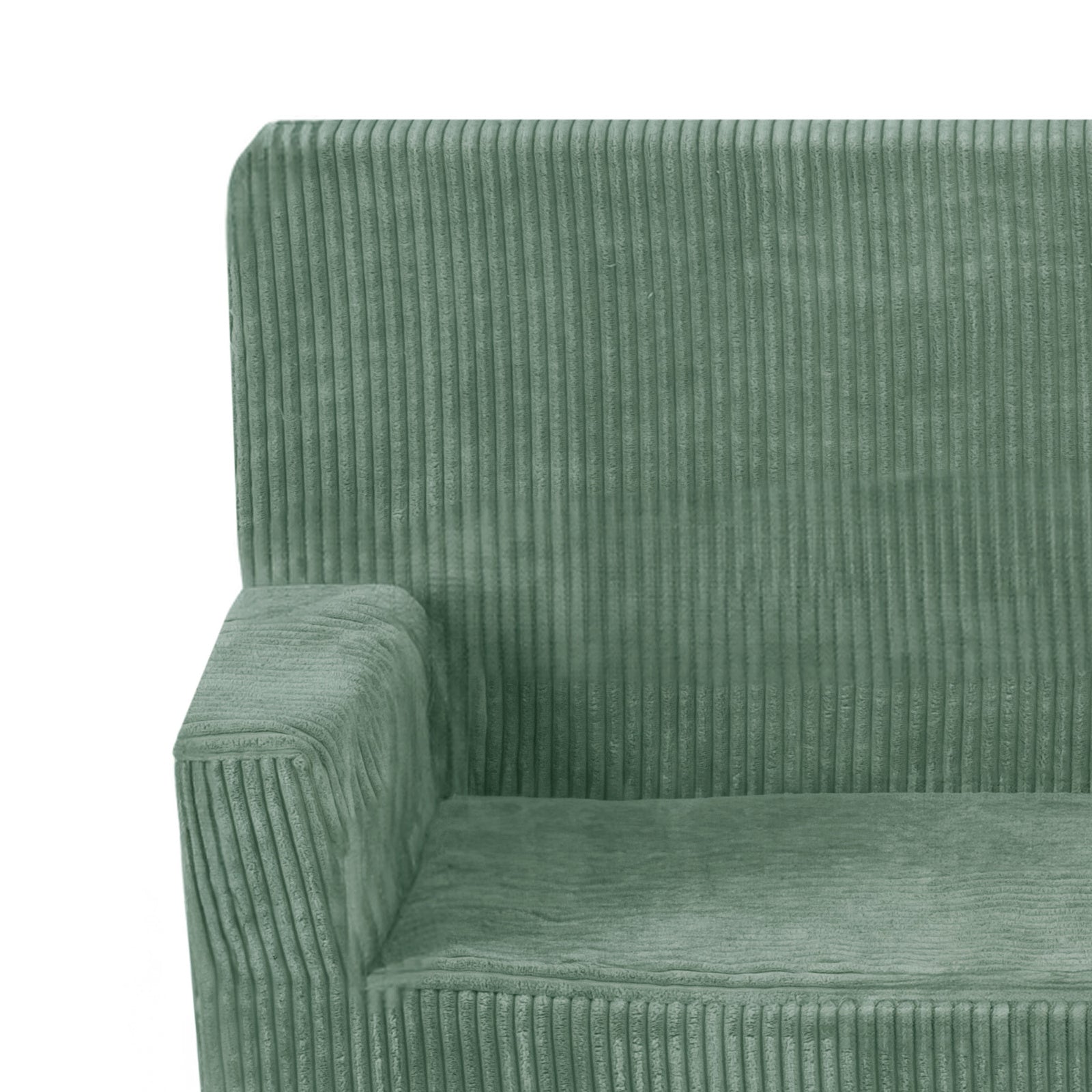 Canapé Foldie avec accoudoirs - Velours côtelé vert premium - PLUSH NEST  Misioo Canapé Foldie avec accoudoirs - Velours côtelé vert premium - PLUSH NEST myplayground