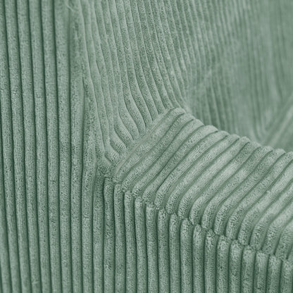 Canapé Foldie avec accoudoirs - Velours côtelé vert premium - PLUSH NEST