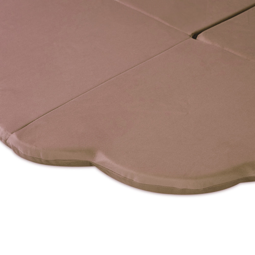 Tapis 120x120x5 cm - Fleur velours or (beige) - PLUSH NEST  Misioo  myplayground
