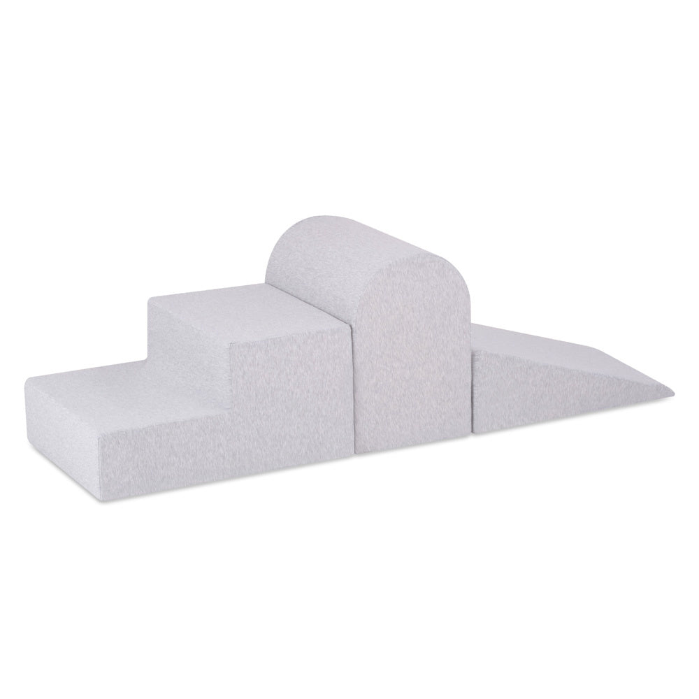 Terrain de jeu 3 éléments - Gris clair smart - PLUSH NEST  Misioo Terrain de jeu 3 éléments - Gris clair smart - PLUSH NEST myplayground