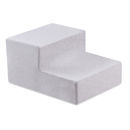 PLUSH NEST - Misioo - Piscine à balles + marche, 90x30, gris clair, Smart (+ 200 boules perle, argent, bleu clair)