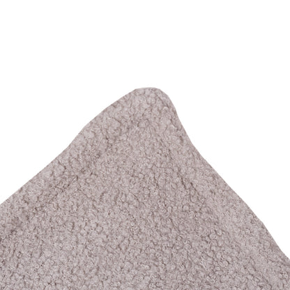 PLUSH NEST - Misioo - Fauteuil carré Puffy, 77x67x50, gris, agneau