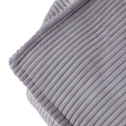 PLUSH NEST - Misioo - Fauteuil carré Puffy, 77x67x50, gris, velours côtelé