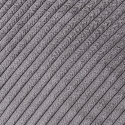 PLUSH NEST - Misioo - Fauteuil carré Puffy, 77x67x50, gris, velours côtelé