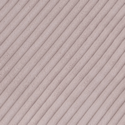 PLUSH NEST - Misioo - Fauteuil carré Puffy, 77x67x50, rose clair, velours côtelé