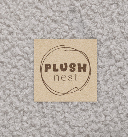 PLUSH NEST - Misioo - Siège, agneau gris