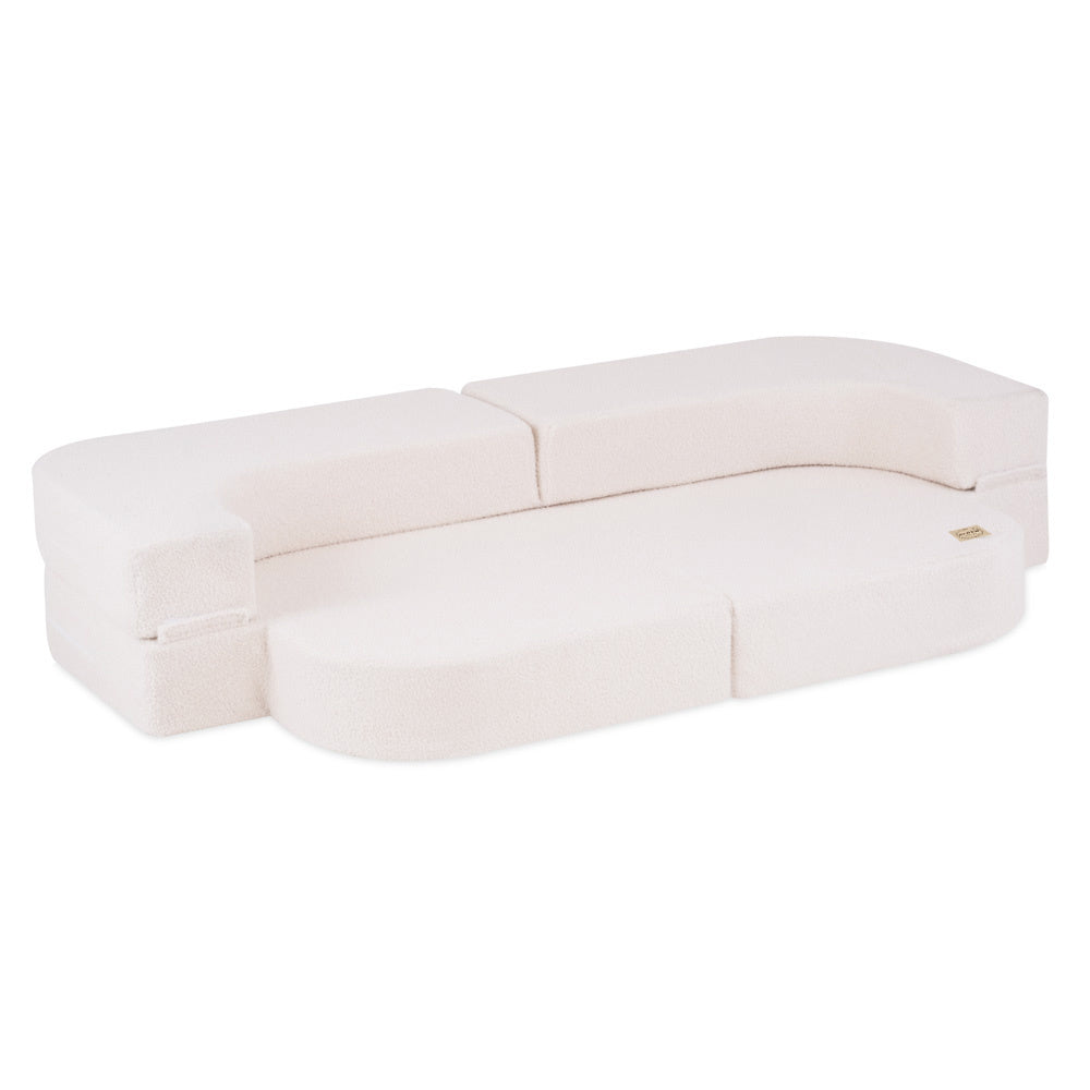 Canapé-lit Foldie - Agneau crème - PLUSH NEST  Misioo Canapé-lit Foldie - Agneau crème - PLUSH NEST myplayground
