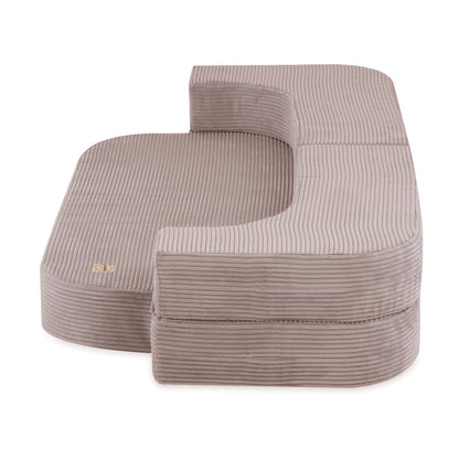 Canapé-lit Foldie - Velours côtelé beige premium - PLUSH NEST