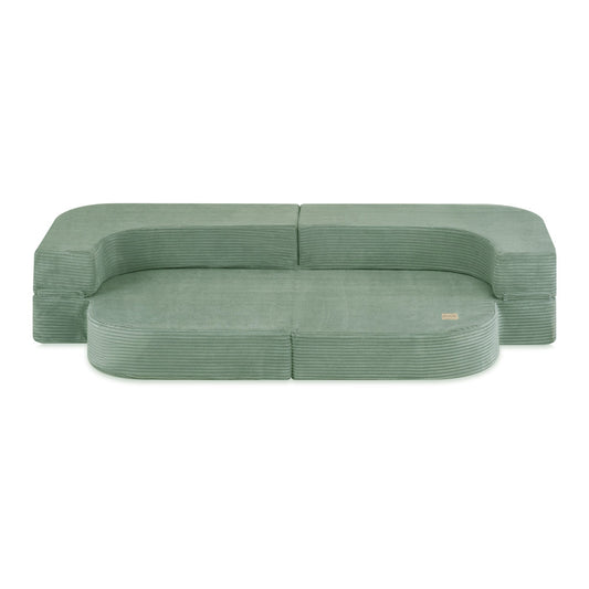 Canapé-lit Foldie - Velours côtelé vert premium - PLUSH NEST