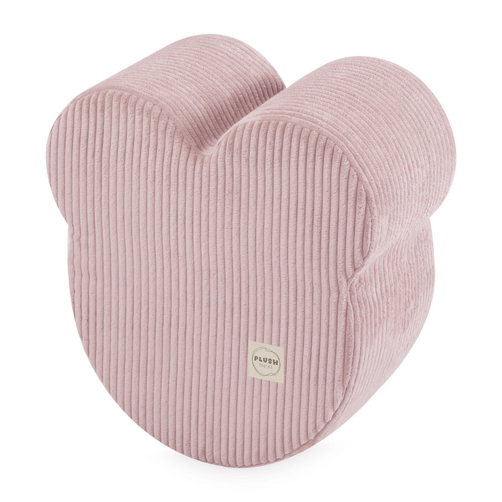 Pouf ourson 46x25 cm - Velours côtelé rose clair premium - PLUSH NEST  Misioo Pouf ourson 46x25 cm - Velours côtelé rose clair premium - PLUSH NEST myplayground