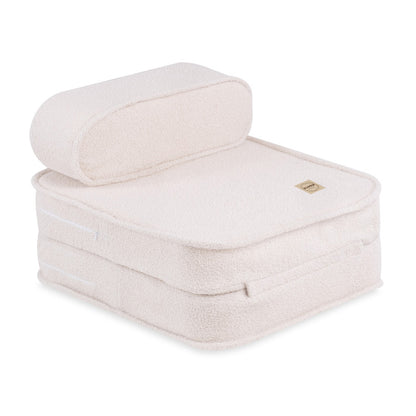 PLUSH NEST - Misioo - Chaise longue enfant, 150x60x25 cm, agneau crème