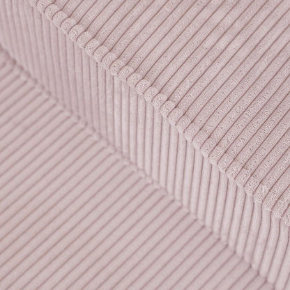PLUSH NEST - Misioo - Chaise longue enfant, 150x60x25 cm, rose clair, velours côtelé premium