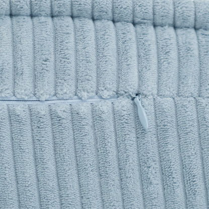 PLUSH NEST - Misioo - Chaise longue enfant, 150x60x25 cm, velours côtelé bleu premium