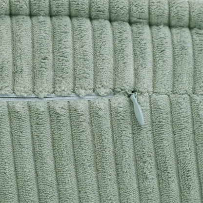 PLUSH NEST - Misioo - Chaise longue enfant, 150x60x25 cm, velours côtelé vert premium