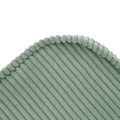 PLUSH NEST - Misioo - Chaise longue enfant, 150x60x25 cm, velours côtelé vert premium