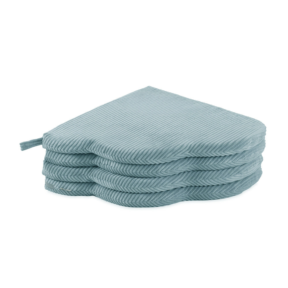 Tapis fleur 115x115x5 cm - Velours côtelé bleu moelleux - PLUSH NEST  Misioo Tapis fleur 115x115x5 cm - Velours côtelé bleu moelleux - PLUSH NEST myplayground