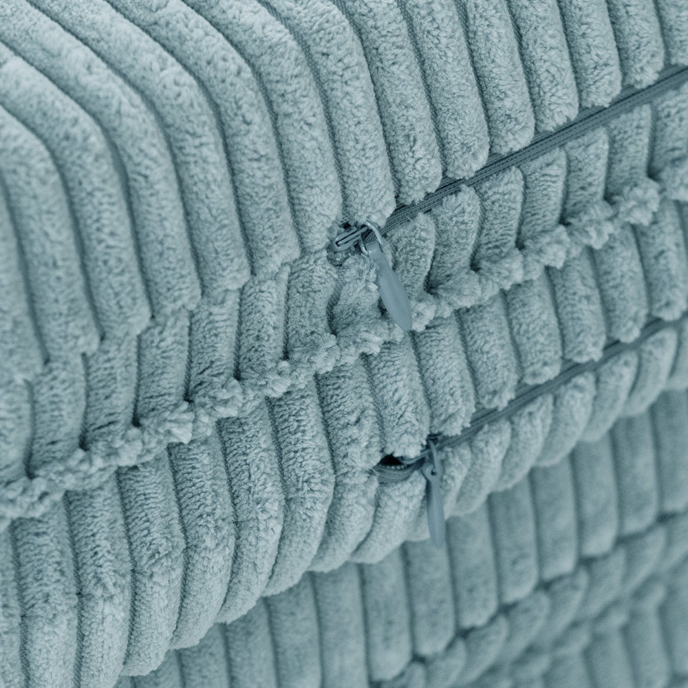 Tapis fleur 115x115x5 cm - Velours côtelé bleu moelleux - PLUSH NEST  Misioo Tapis fleur 115x115x5 cm - Velours côtelé bleu moelleux - PLUSH NEST myplayground