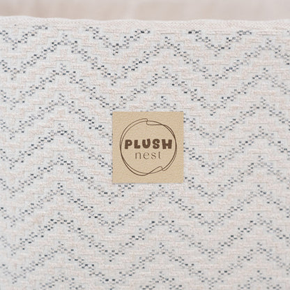PLUSH NEST - Misioo - Piscine à balles 90x30 cm, Ronde, Crème, Softie Canvas