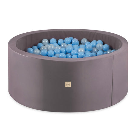 PLUSH NEST - Misioo - Piscine à balles, 115x50 cm, Ronde, Grise, Active Piscine à balles Misioo PLUSH NEST - Misioo - Piscine à balles, 115x50 cm, Ronde, Grise, Active myplayground