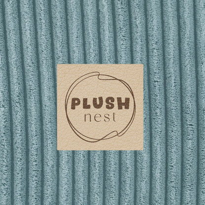 PLUSH NEST - Misioo - Piscine à balles, 90x30 cm, Ronde, Bleue, Velours Côtelé Premium