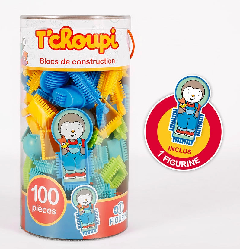 Tube 100 Bloko avec 1 Pod T'choupi - Bloko  Bloko Tube 100 Bloko avec 1 Pod T'choupi - Bloko myplayground