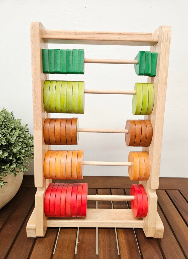 Abacus fruité - Jeu pour apprendre à compter enfant  QToys USA Abacus fruité - Jeu pour apprendre à compter enfant myplayground