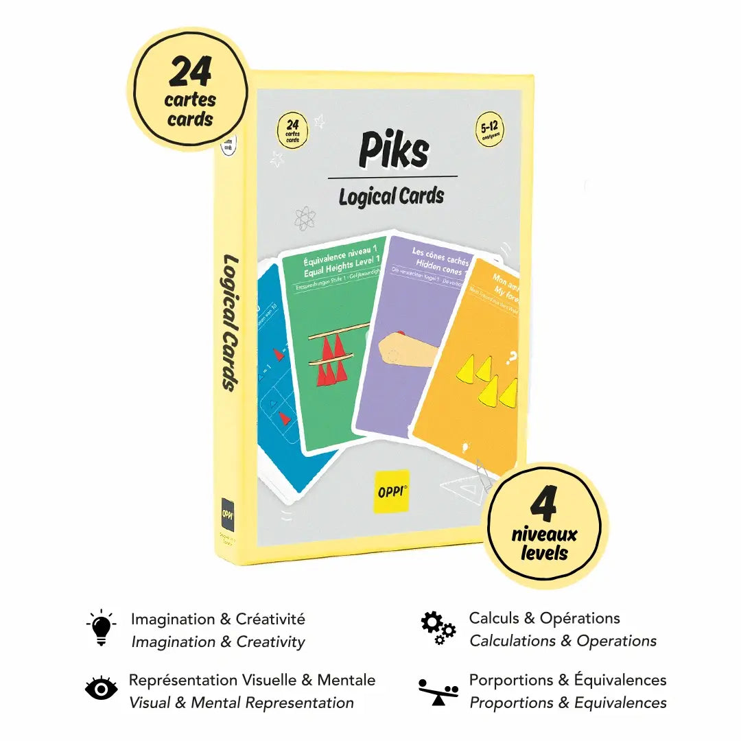 Piks Cartes logiques - Jouet éducatif de construction  OPPI Piks Cartes logiques - Jouet éducatif de construction myplayground
