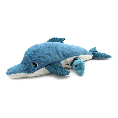 DAUPHIN EN PELUCHE ET BÉBÉ BLEU//LES PTIPOTOS