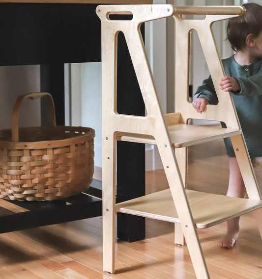 PlayTower Tour en bois pour tout-petits - Jeu Montessori enfant