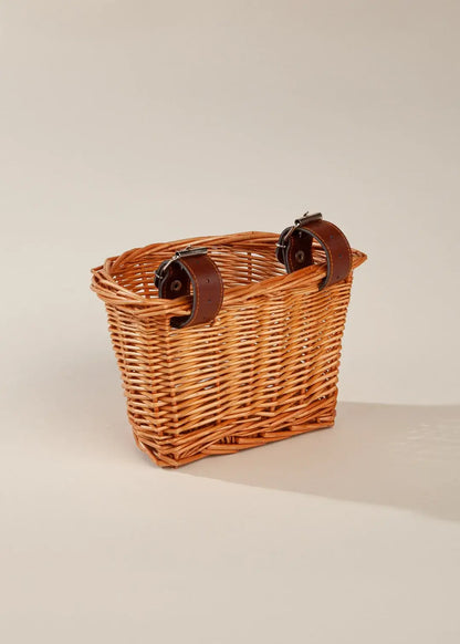 Panier à vélo en osier