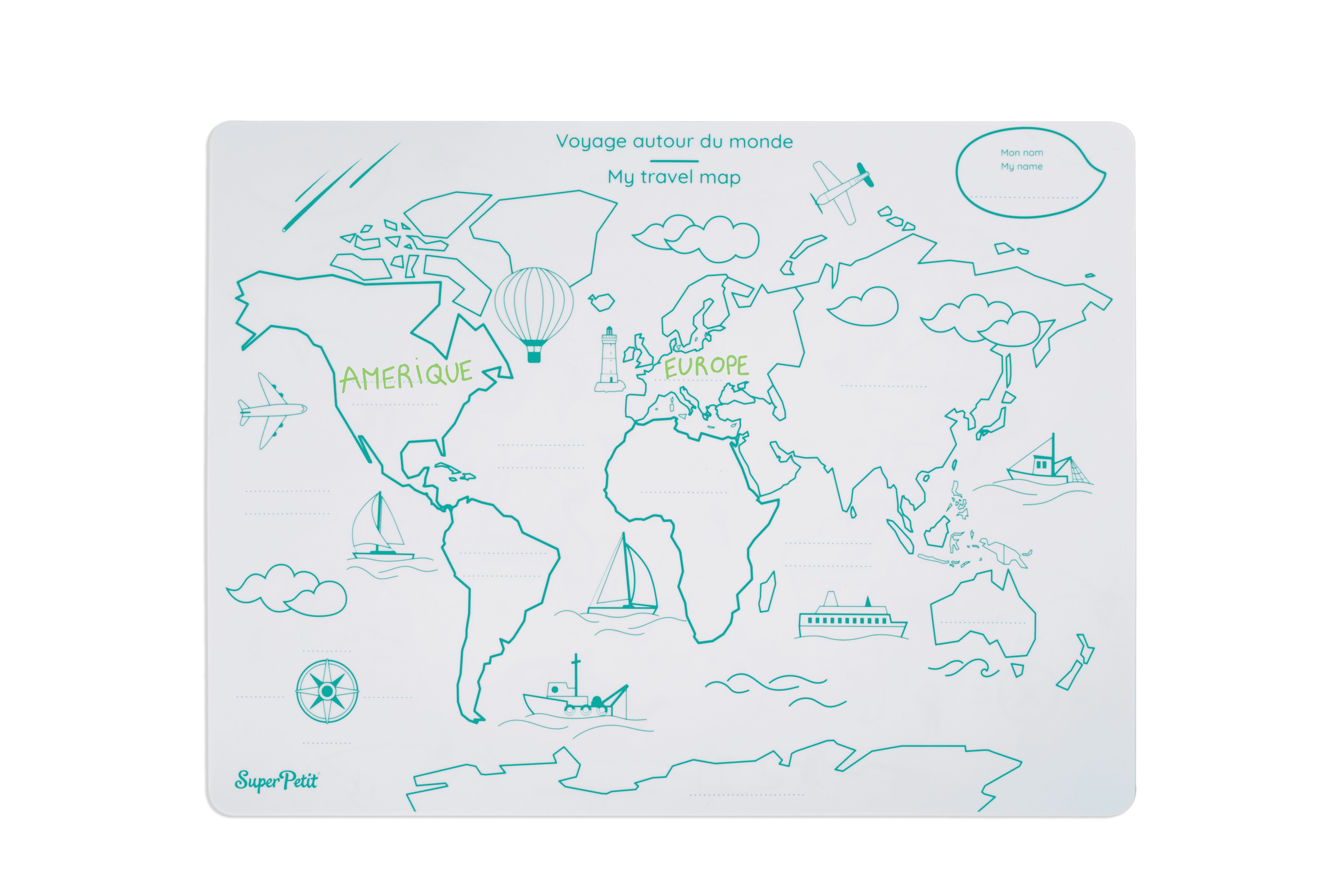 Set WORLD MAP  SuperPetit Set WORLD MAP myplayground