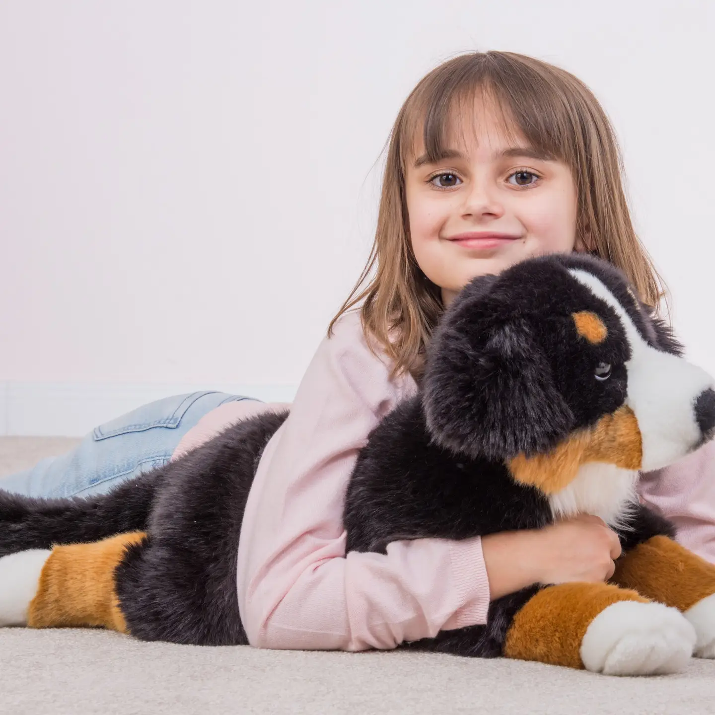 Bouvier bernois allongé 60 cm - peluche - peluche - Teddy Hermann Jeux d'éveil Teddy Hermann Bouvier bernois allongé 60 cm - peluche - peluche - Teddy Hermann myplayground