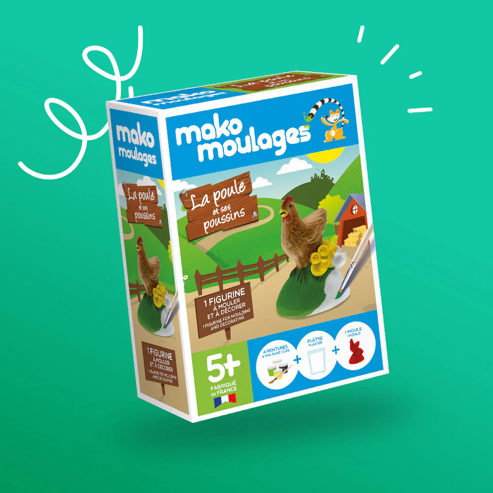Mako Moulages - La Poule et ses Poussins - Mako Créations  Mako Créations Mako Moulages - La Poule et ses Poussins - Mako Créations myplayground