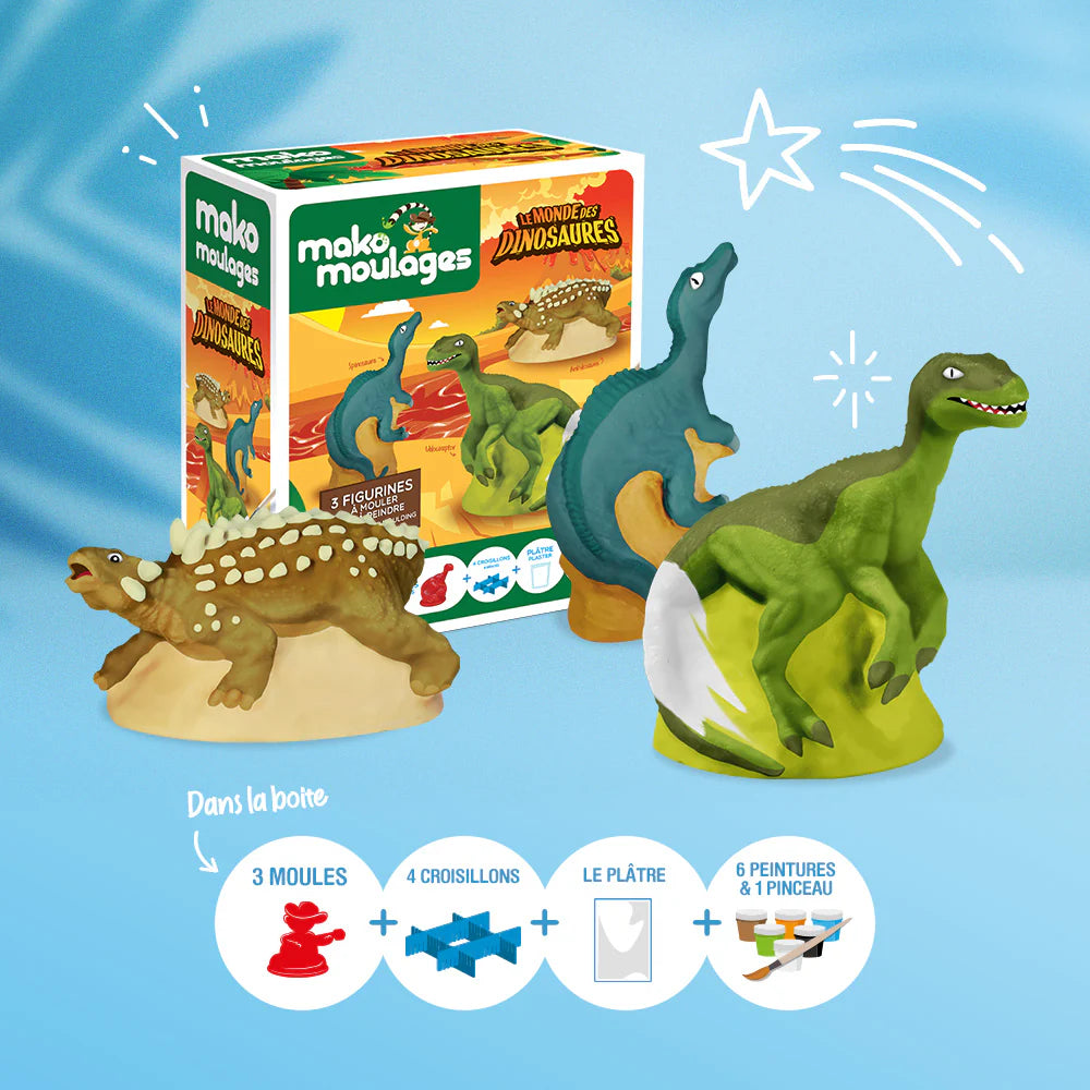 Mako Moulages - Monde des Dinosaures (3 moules) - Mako Créations  Mako Créations Mako Moulages - Monde des Dinosaures (3 moules) - Mako Créations myplayground