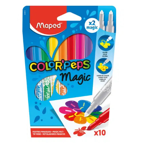 Lot de 10 feutres magiques Color’Peps Magic – MAPED