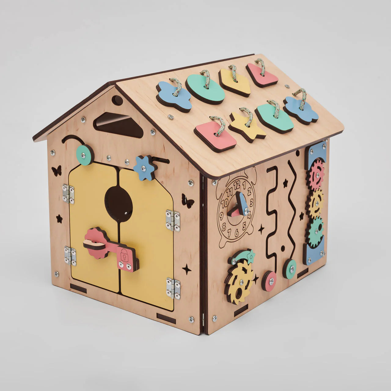 BusyKids - Busy Board Maisonnette Éducative - Bois Mini - 12 à 18 mois  BusyKids BusyKids - Busy Board Maisonnette Éducative - Bois Mini - 12 à 18 mois myplayground