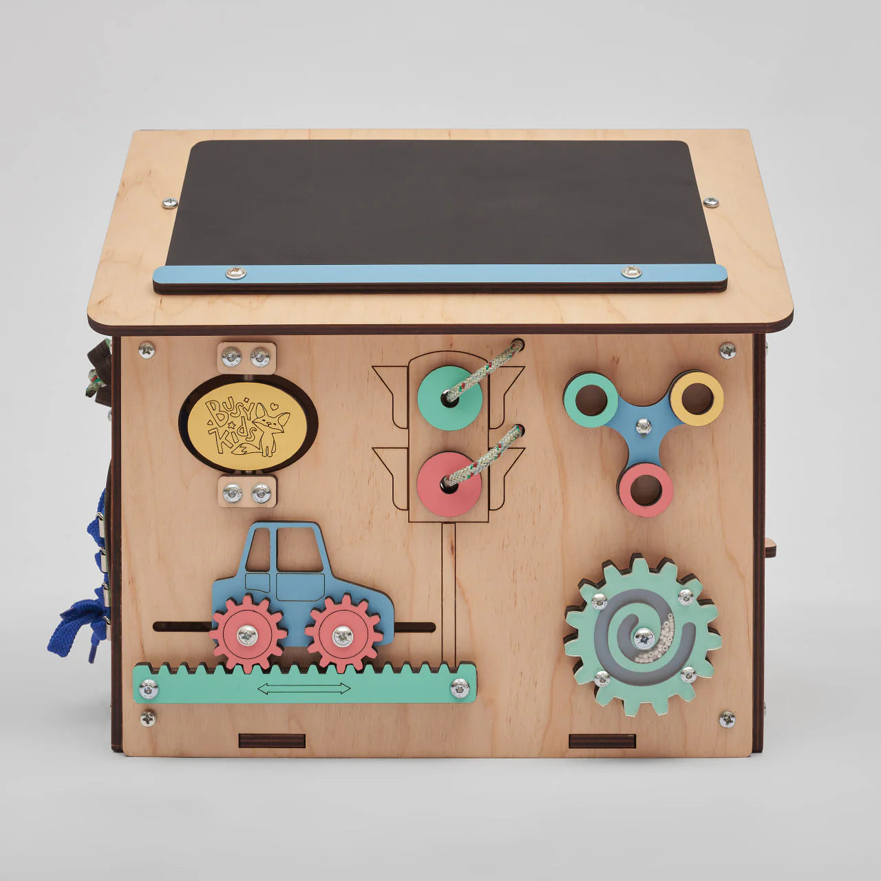 BusyKids - Busy Board Maisonnette Éducative - Bois Mini - 12 à 18 mois  BusyKids BusyKids - Busy Board Maisonnette Éducative - Bois Mini - 12 à 18 mois myplayground