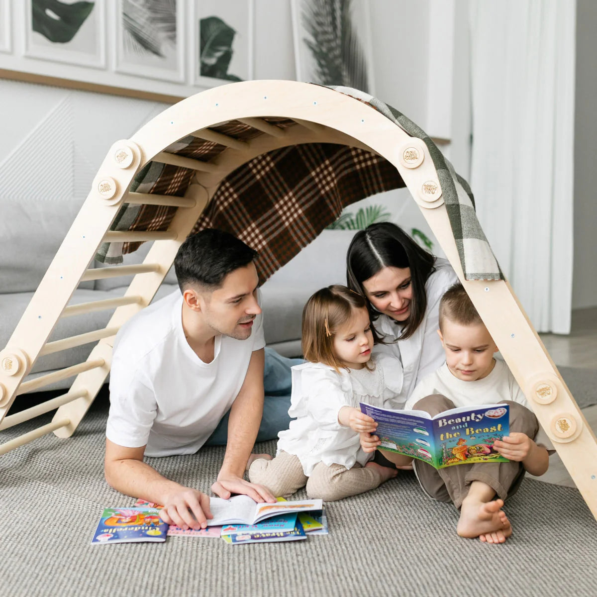 BusyKids - Grand Ensemble d'Escalade Inclinable (set XL avec Rocker + et la planche) - Bois Brut (non verni) - 18 à 24 mois  BusyKids BusyKids - Grand Ensemble d'Escalade Inclinable (set XL avec Rocker + et la planche) - Bois Brut (non verni) - 18 à 24 mois myplayground