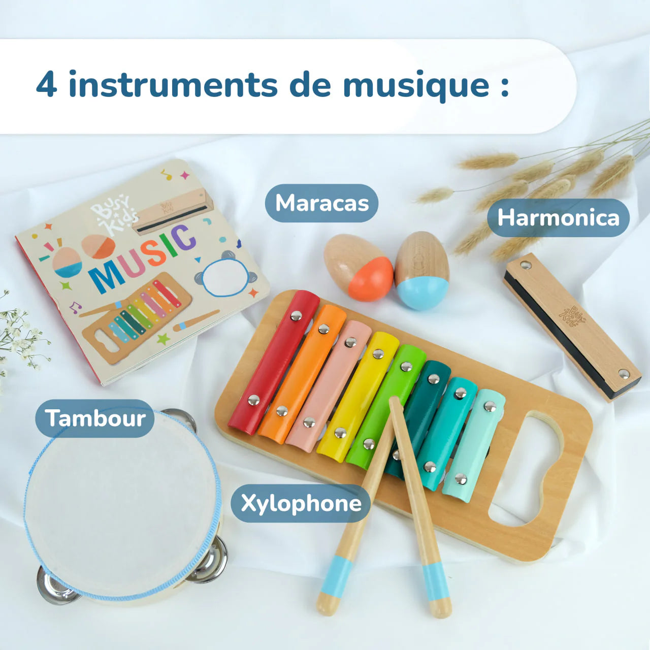 BusyKids - Coffret de Jeu Musical Montessori - 18 à 24 mois  BusyKids BusyKids - Coffret de Jeu Musical Montessori - 18 à 24 mois myplayground