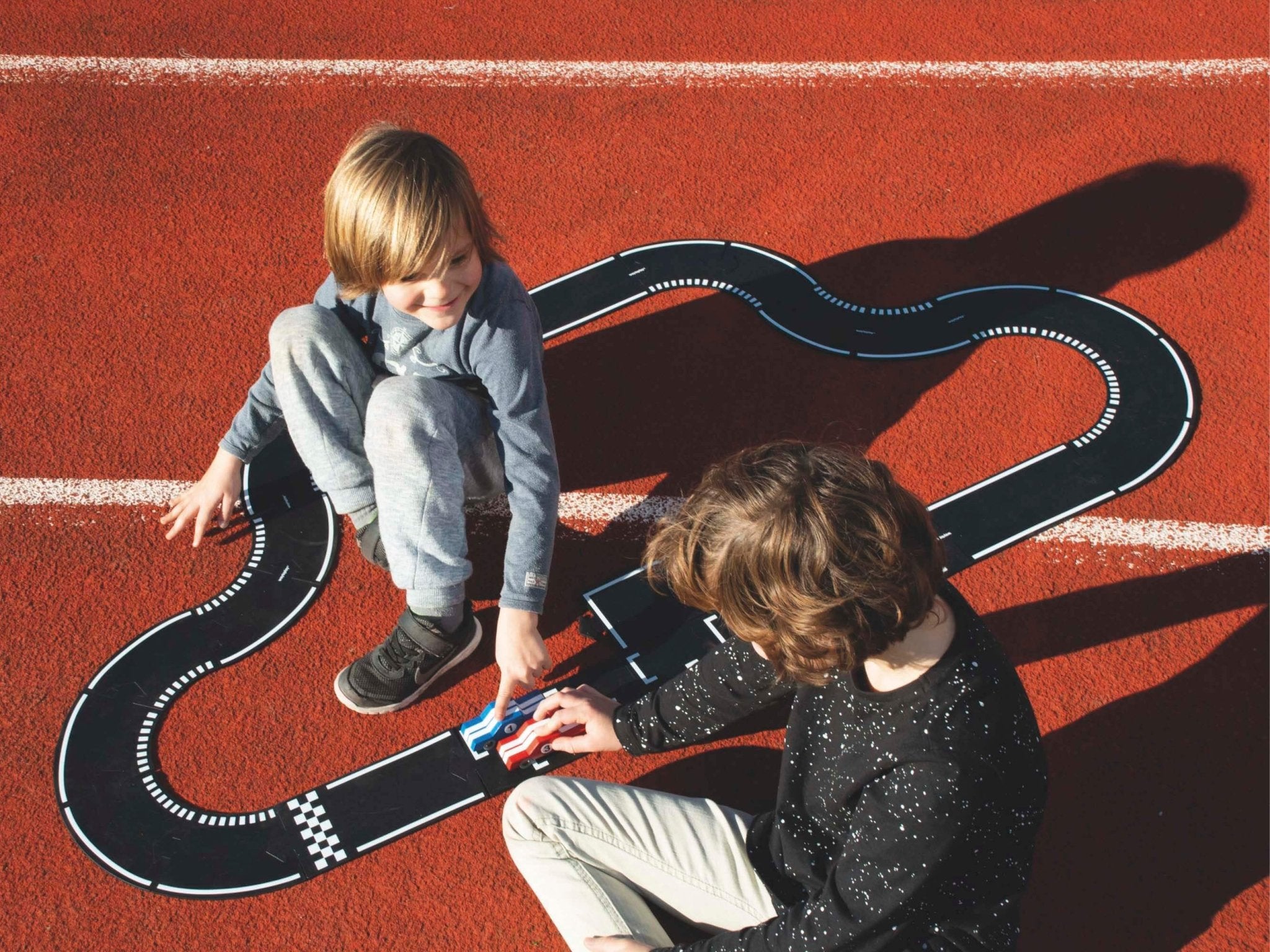 Grande piste de course de jouets flexibles - Grand Prix - myplayground