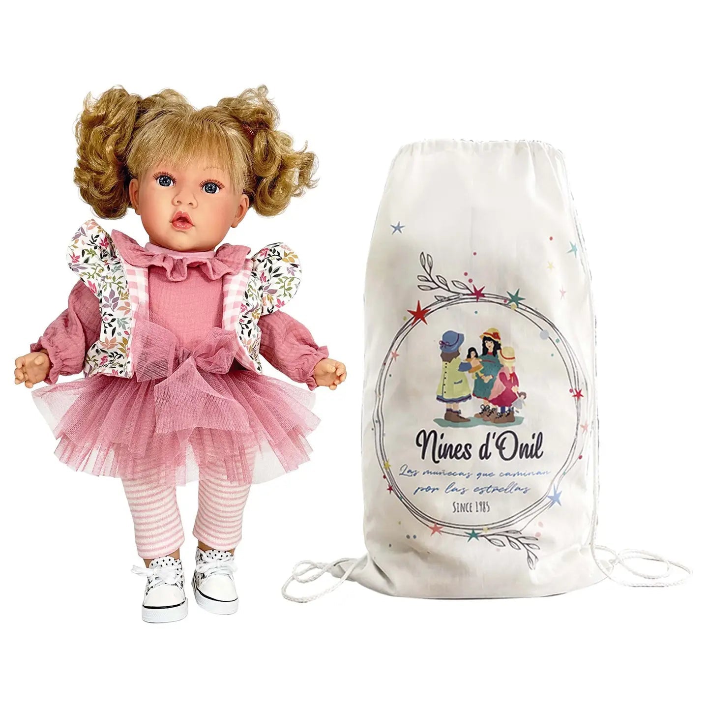 Poupée Susette Blossom couettes - Nines Artesanals - myplayground