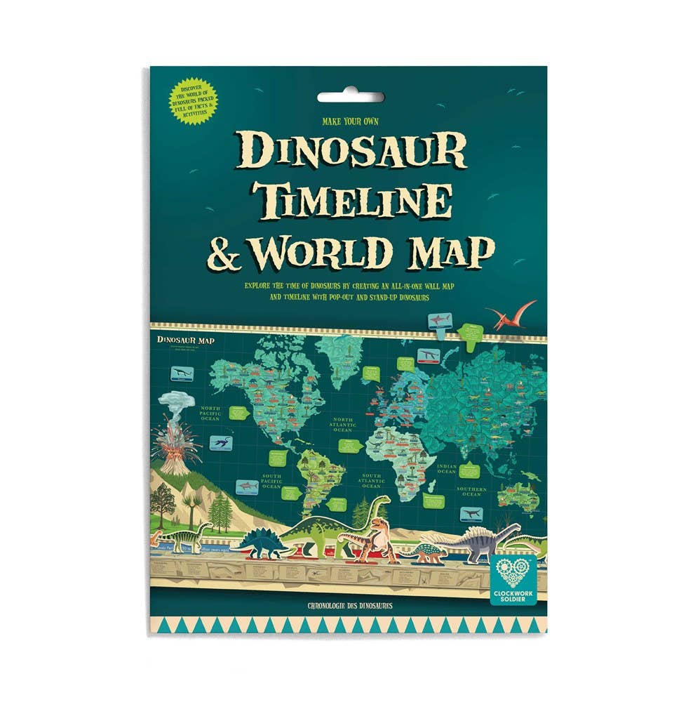 Créez votre propre chronologie et carte du monde des dinosaures - myplayground