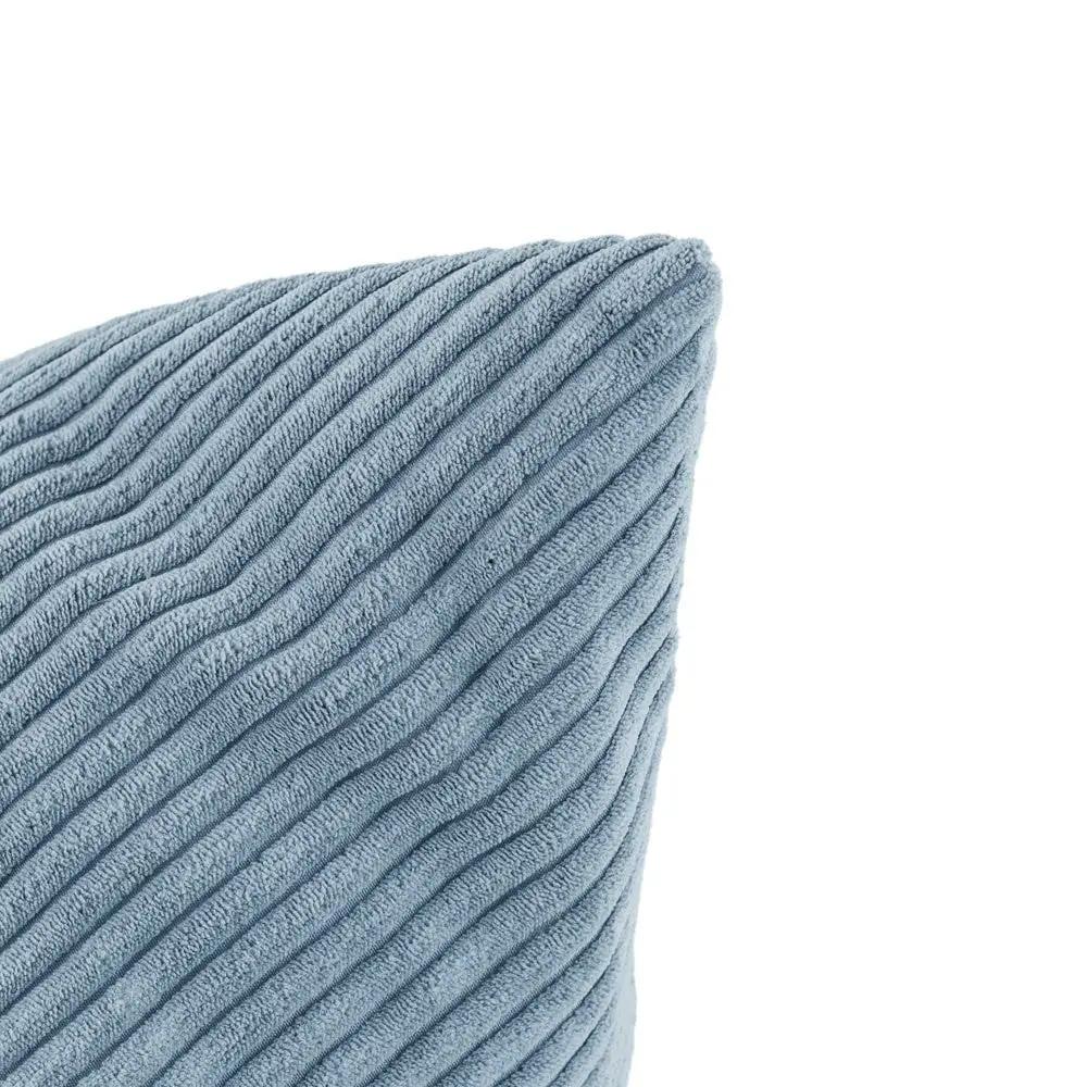 Pouf sac 120x80 cm- pouf en velours côtelé bleu premium - Plush Nest by Misioo