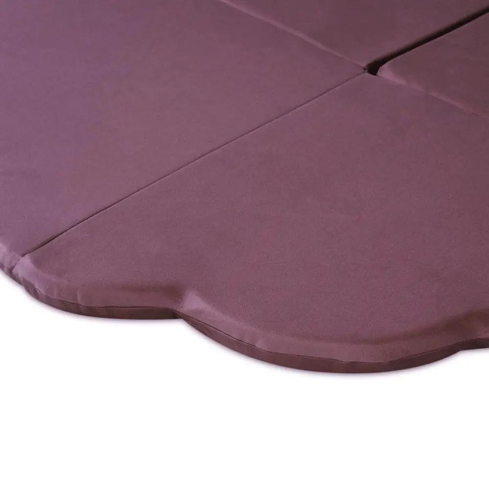 Tapis Fleur - 120x120x5 cm, velours lilas, tapis de jeu - Plush Nest by Misioo
