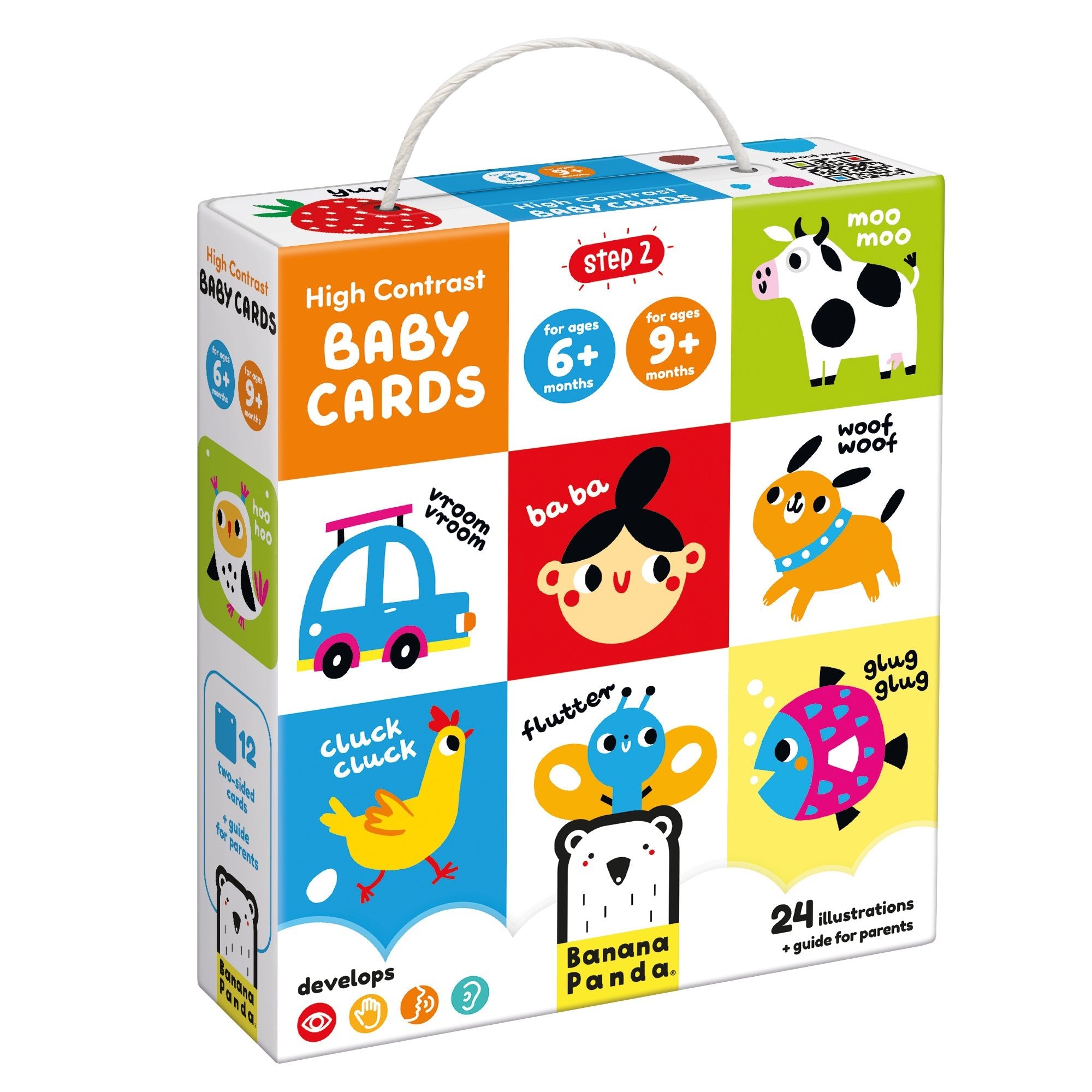 Cartes Bébé Contraste Élevé - Banana Panda - myplayground