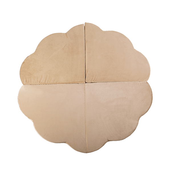 Tapis fleur - 160 cm x 120 cm, velours doux, tapis de jeu - Plush Nest - Misioo - myplayground