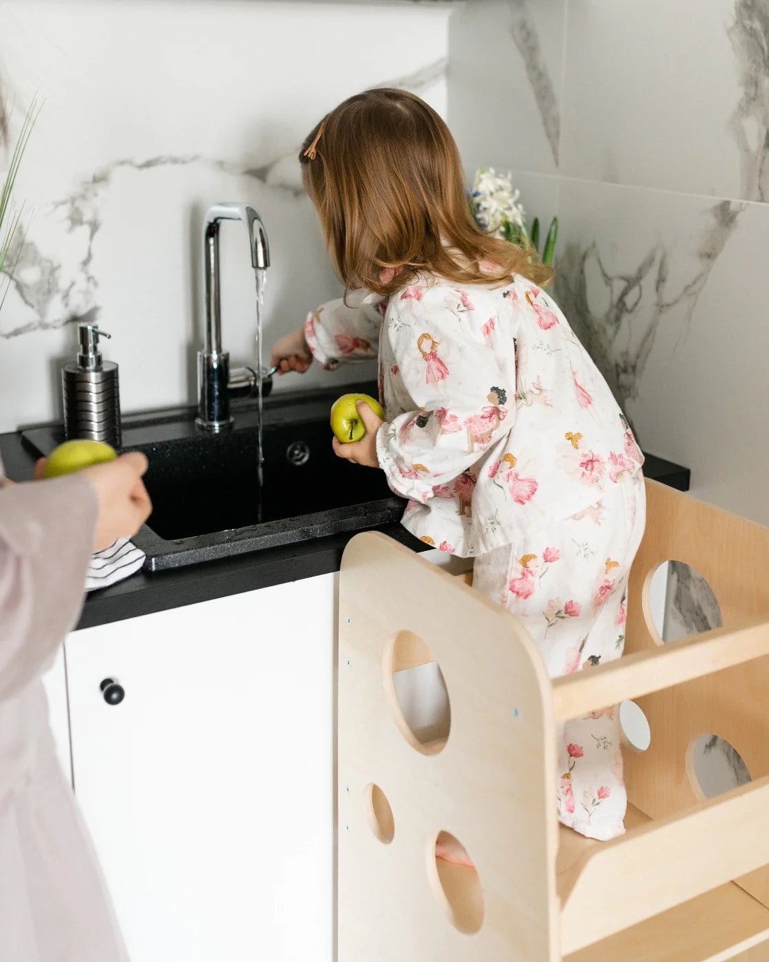 Tour Ajustable d’Apprentissage 3 - en - 1 XL - Bois Brut (non verni) - 18 à 24 mois - BusyKids - myplayground