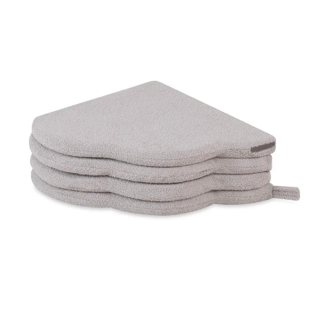 Tapis fleur - 15x115x5 cm, agneau gris moelleux, tapis de jeu - Plush Nest by Misioo