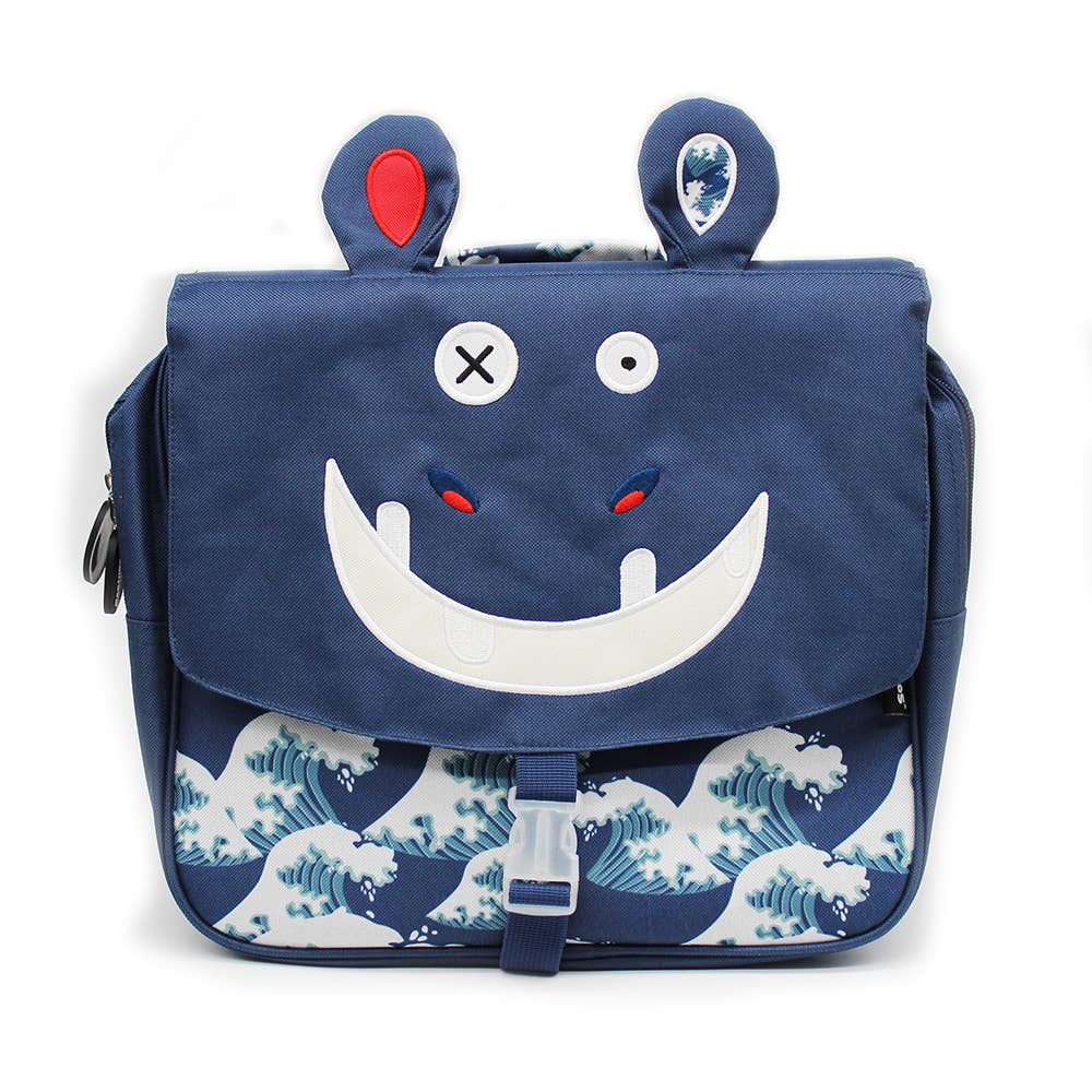 Sac D'école Hippipos The Hippo 32cm/12,5 Pouces - Les Déglingos, France by Les Déglingos, France